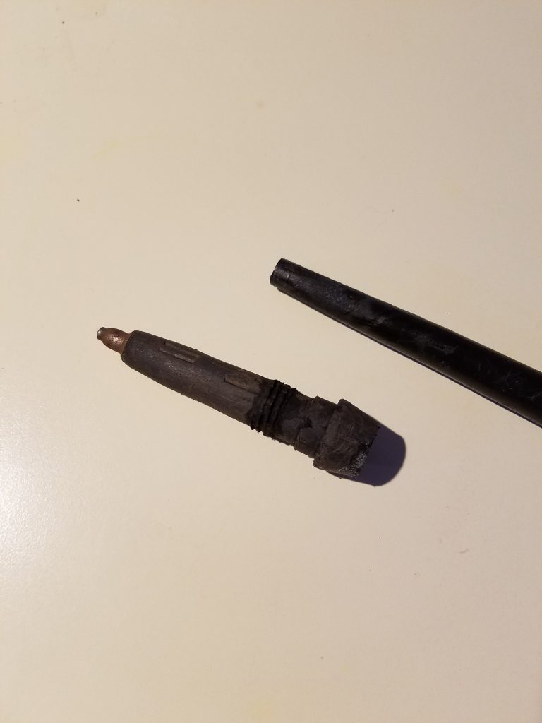 tip removed from trekking pole